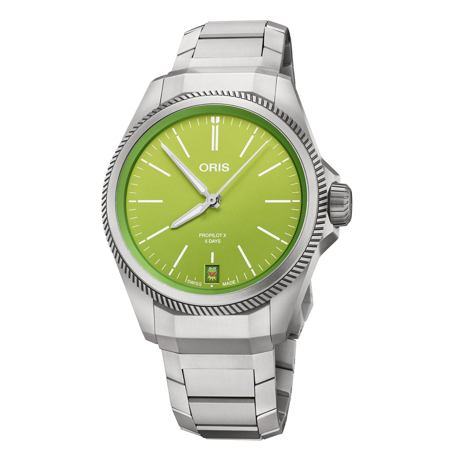 Oris ProPilot X Kermit Edition Calibre 400 39mm Titanium Automatic Men's Watch